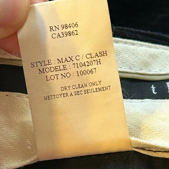 Theory corduroy Max C Black flared pants - Picture 6 of 8